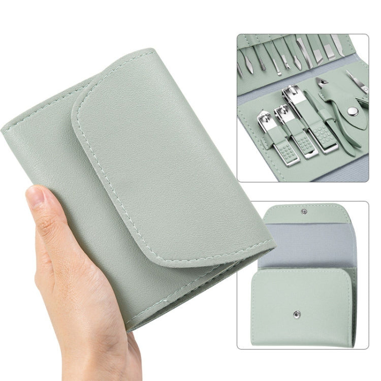 Nail Art Tool Set Nail Clippers Dead Skin Scissors Manicure Tool, Specification: 12 In 1 Coffee