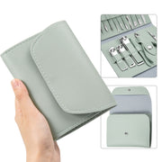 Nail Art Tool Set Nail Clippers Dead Skin Scissors Manicure Tool, Specification: 12 In 1 Coffee
