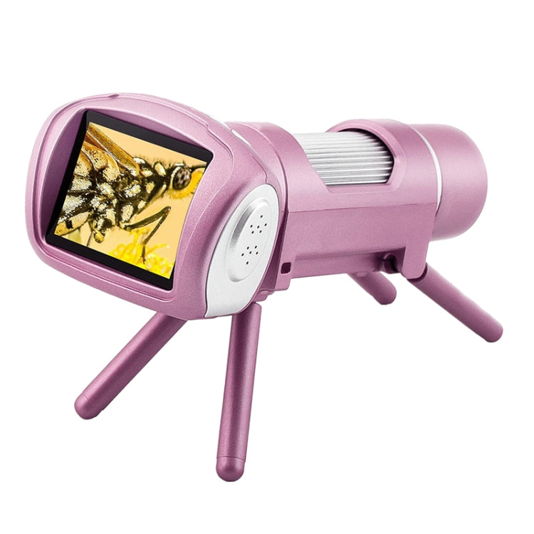Children Camera Microscope USB Electronic Microscope Digital Magnifying Glass(Pink)