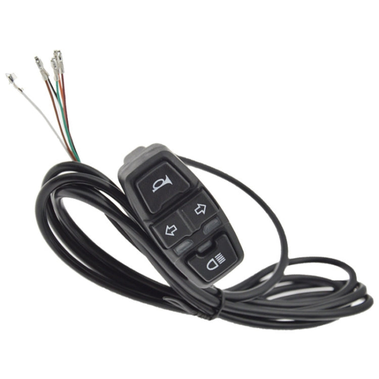 3 In 1 Switch Mountain Car Skateboard Horn Headlights Turn Switch(36V)