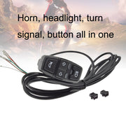 3 In 1 Switch Mountain Car Skateboard Horn Headlights Turn Switch(36V)