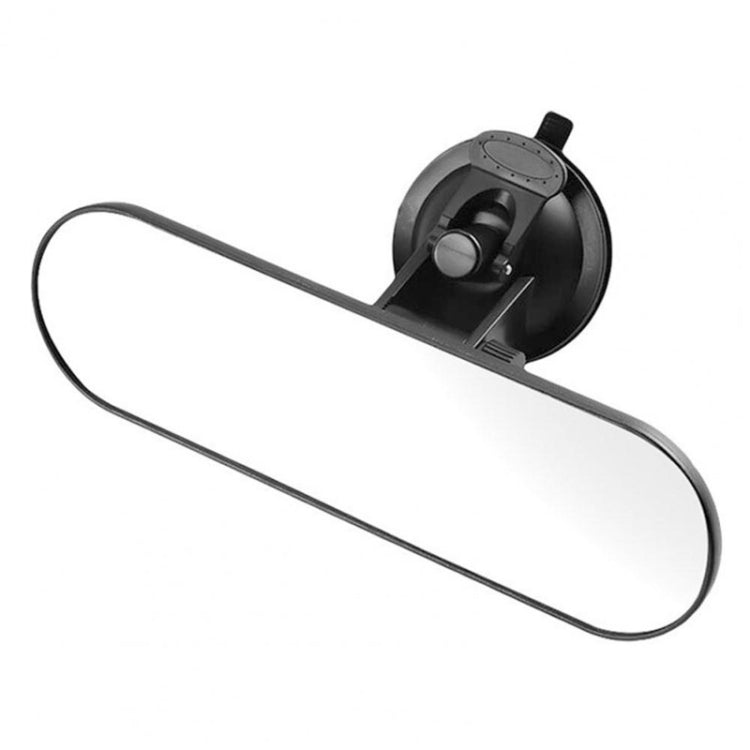 CZC-220 Car Strong Suction Cup Big Vision Flat Rearview Mirror(White Mirror)