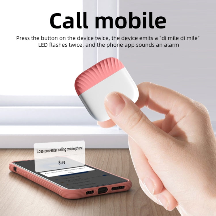 Wallet Key Finder Two Way Bluetooth Intelligent Anti-lost Device(Yellow)