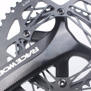 RACEWORK RKRFA Road Bike Aluminum Alloy 22-speed Crankset, Spec: 53-39T without BB