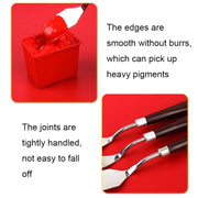 10 PCS Wooden Handle 3 Acrylic Painting Gouache Paint Knife