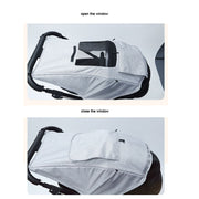 Universal Baby Stroller Accessories Sun Shade Cover With Visible Sunroof(Gray)