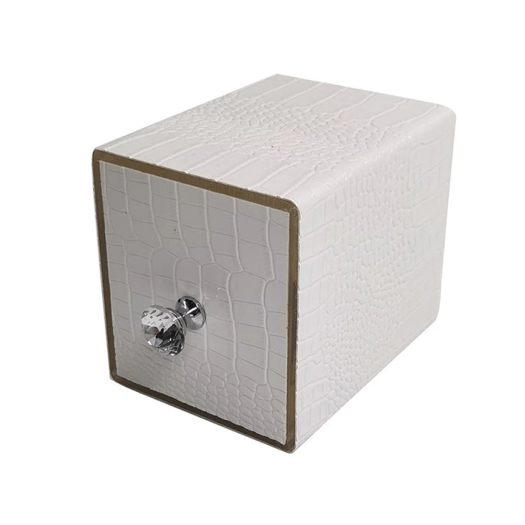 Dustproof Blue Light Disinfection Nail Polisher Storage Box(White)