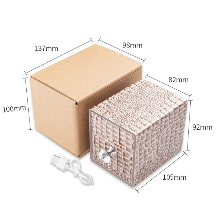 Dustproof Blue Light Disinfection Nail Polisher Storage Box(Pink)
