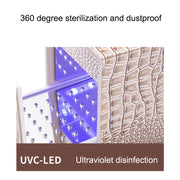 Dustproof Blue Light Disinfection Nail Polisher Storage Box(Pink)