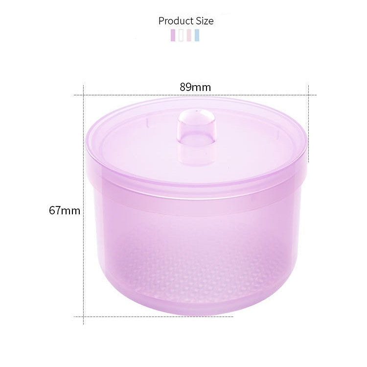Nail Polisher Can Be Soaked And Drained Cleaning Disinfection Box(Light Blue)