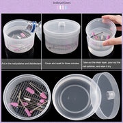 Nail Polisher Can Be Soaked And Drained Cleaning Disinfection Box(Light Blue)