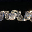 Christmas LED Lights Bronzing Double Ribbon String Lights, Specification: 4m(Silver Warm Light) - Decoration Lamps by PMC TechLife | Online Shopping South Africa | PMC TechLife
