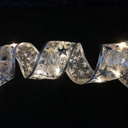 Christmas LED Lights Bronzing Double Ribbon String Lights, Specification: 4m(Silver Warm Light)