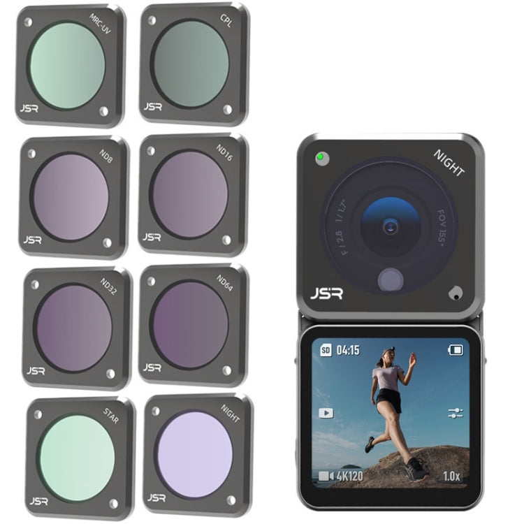 JUNESTAR Action Camera Filters For DJI Action 2,Style: ND1000
