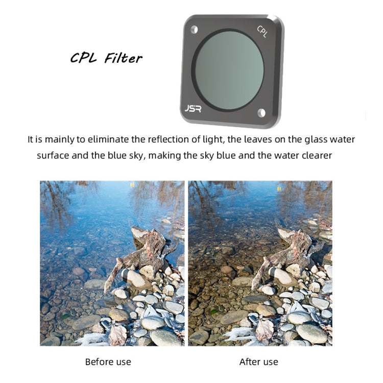 JUNESTAR Action Camera Filters For DJI Action 2,Style: ND1000