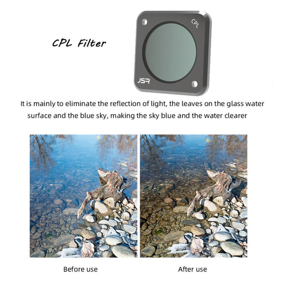 JUNESTAR Action Camera Filters For DJI Action 2,Style: ND1000