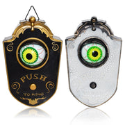 Halloween One-eyed Doorbell Glowing Horror Sound Decoration Pendant Black