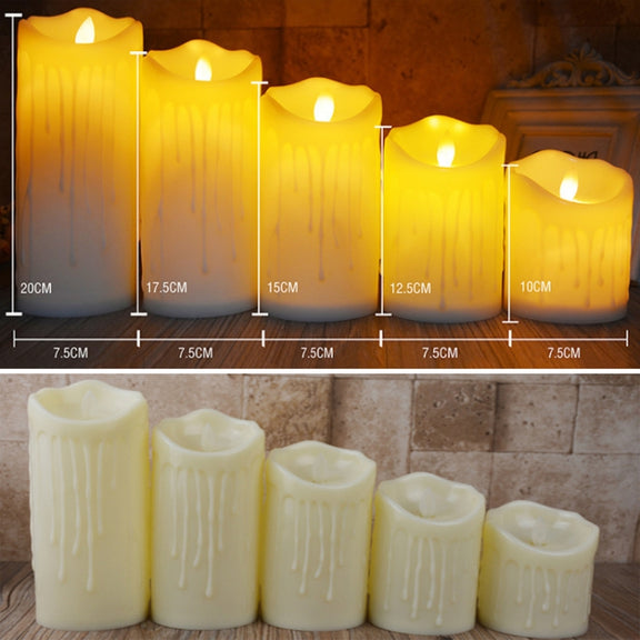 LED Electronic Candle Lights Halloween Christmas Decoration Props, Size: 7.5x20cm(Plastic Tears Candle Lights)
