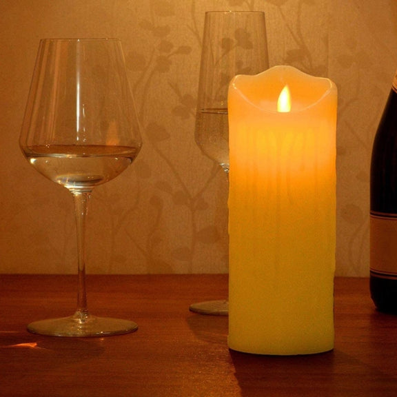LED Electronic Candle Lights Halloween Christmas Decoration Props, Size: 7.5x20cm(Plastic Tears Candle Lights)