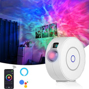 WiFi Graffiti Smart Circular Star Projection Light Home Theater Atmosphere Light(UK Plug)