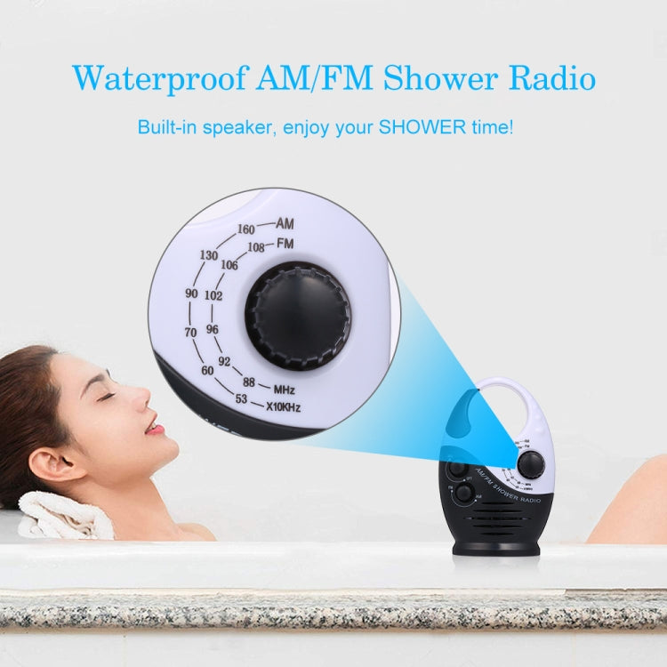 Sayin SY-950 Portable Water-resistant Small Radio AM/FM Universal Band Elder Radio(Black)