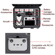 Water-resistant Storage Box Carrying Protective Box for DJI Mini 3 Pro(Black)