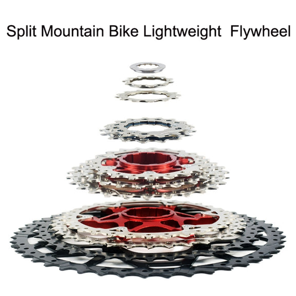 VG Sports Split Mountain Bike Lightweight Cassette Flywheel, Style: 9 Speed 42T (Silver)