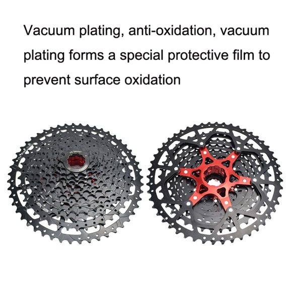 VG Sports Split Mountain Bike Lightweight Cassette Flywheel, Style: 9 Speed 42T (Black)