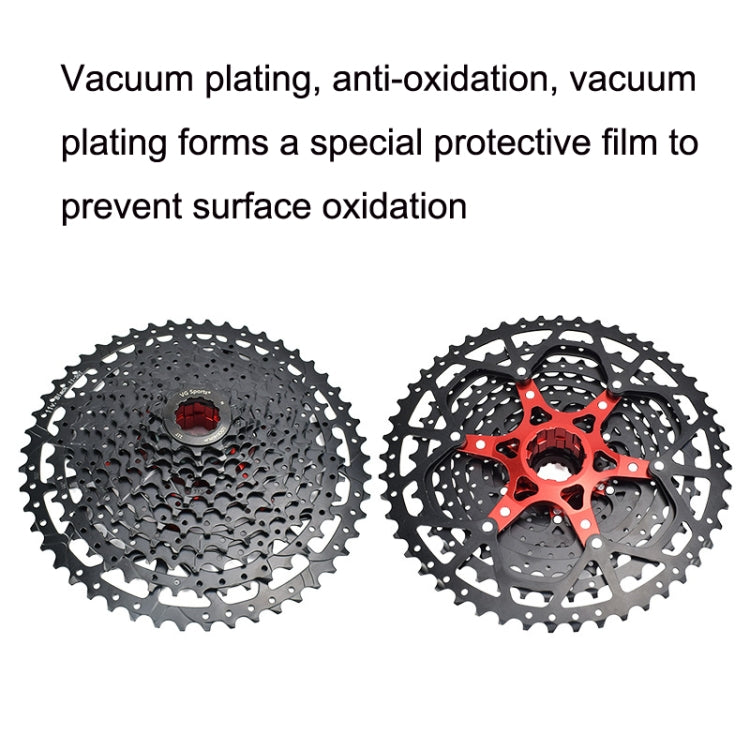 VG Sports Split Mountain Bike Lightweight Cassette Flywheel, Style: 9 Speed 42T (Black)
