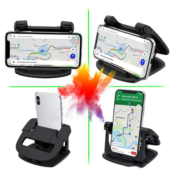 MM002 Car Dashboard Mobile Phone Holder Car Silicone Rotary Navigation Mobile Phone Holder(Black)