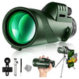 40X60 Outdoor Night Vision High Power HD Monocular (Standard+Universal Clip+Tripod) - Monocular Binoculars by PMC TechLife | Online Shopping South Africa | PMC TechLife