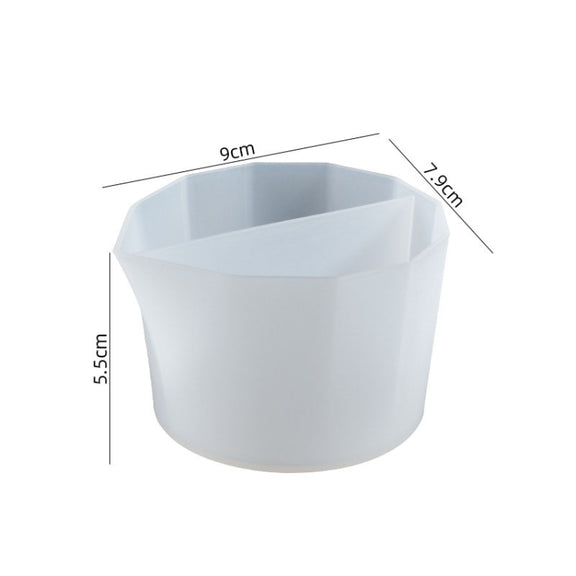 2 PCS DIY Crystal Epoxy Color Separation Cup Silicone Toning Cup, Style: 2 Grid