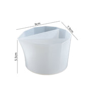 2 PCS DIY Crystal Epoxy Color Separation Cup Silicone Toning Cup, Style: 3 Grid