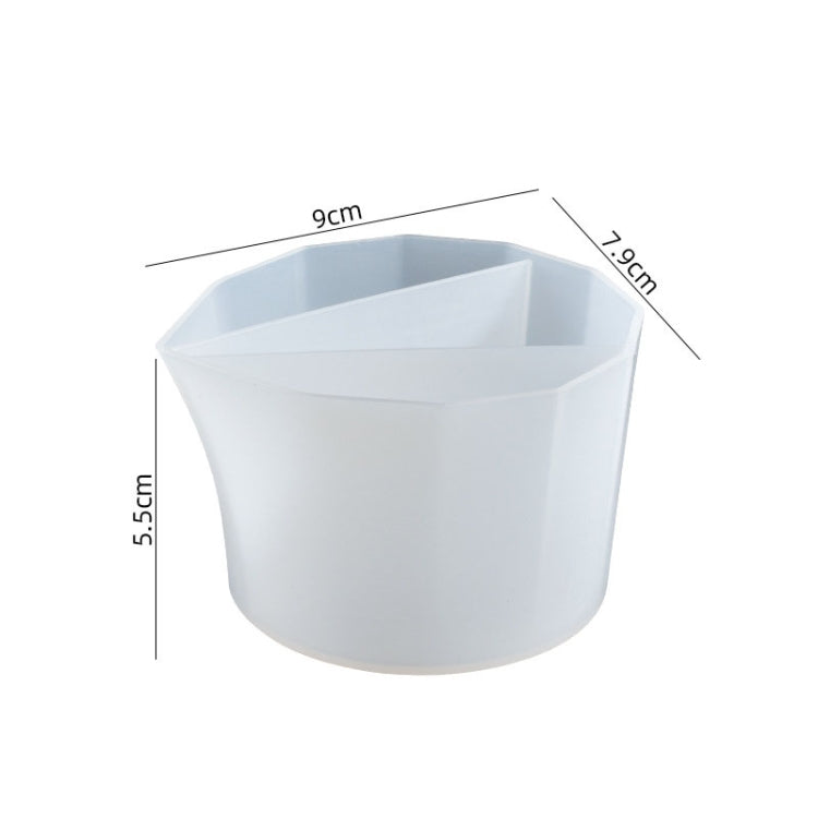 2 PCS DIY Crystal Epoxy Color Separation Cup Silicone Toning Cup, Style: 3 Grid