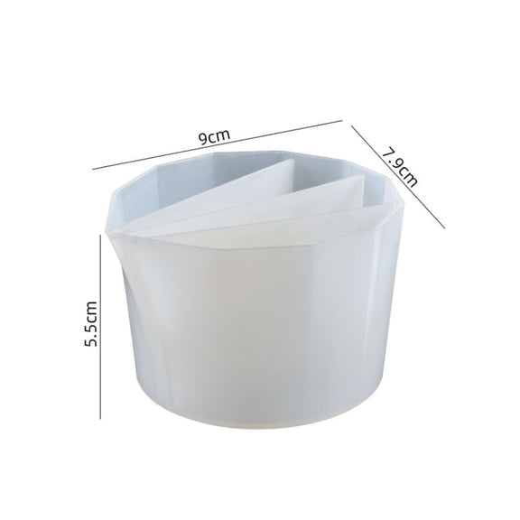 2 PCS DIY Crystal Epoxy Color Separation Cup Silicone Toning Cup, Style: 4 Grid