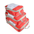 3 PCS/Set Travel Waterproof Compression Clothes Storage Bag(Red With Net) - Storage Bags by PMC TechLife | Online Shopping South Africa | PMC TechLife