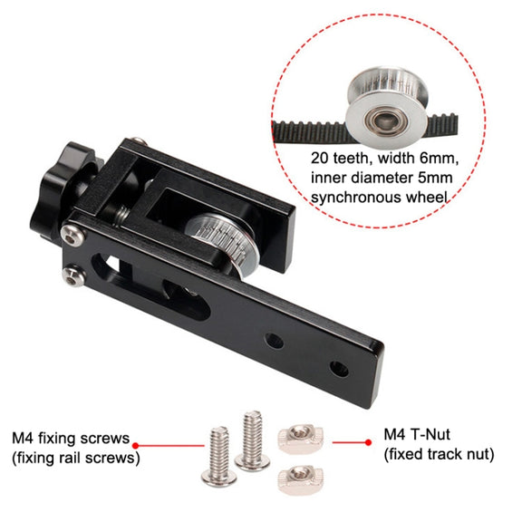 3D Printer Accessories Synchronize Band Stretching Adjustment Fixed Tight Device(Black)