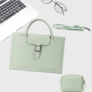 S176 Portable Water-resistant Laptop Bag with Power Pack, Size: 13 inches(Mint Green)