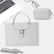 S176 Portable Waterproof Laptop Bag with Power Pack, Size: 14 inches(Light Grey) - 14.1 inch by PMC TechLife | Online Shopping South Africa | PMC TechLife | Buy Now Pay Later Mobicred
