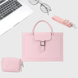 S176 Portable Waterproof Laptop Bag with Power Pack, Size: 14 inches(Cherry Pink) - 14.1 inch by PMC TechLife | Online Shopping South Africa | PMC TechLife | Buy Now Pay Later Mobicred