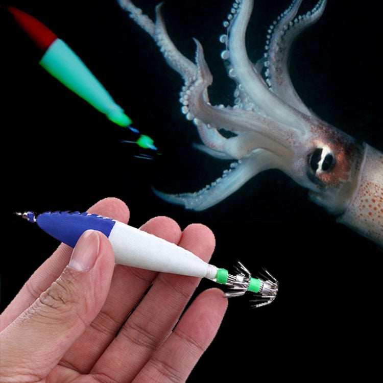 5 PCS / Bag HENGJIA SJ001 Luminous Explosion Squid Hook Deep Sea Fishing Fake Bait(2)