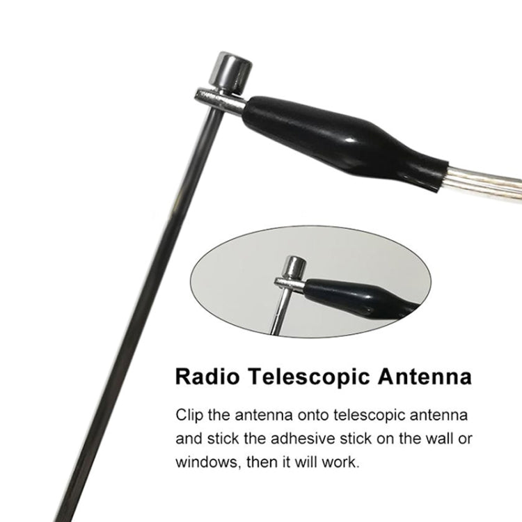 ANT-108SE Home AV Amplifier Alligator Clip Radio Boost Antenna