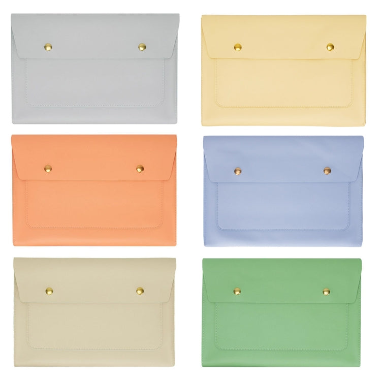 S178 3 In 1 Leather Water-resistant Laptop Liner Bag, Size: 15 inches(Apricot)