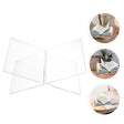 X-shaped Acrylic Bookshelf Transparent Book Sheet Music Display Stand(28x15.5x15.5cm) - Holder & Storage Rack by PMC TechLife | Online Shopping South Africa | PMC TechLife