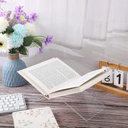 X-shaped Acrylic Bookshelf Transparent Book Sheet Music Display Stand(28x15.5x15.5cm)