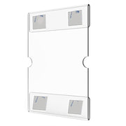 2 PCS 4x6 Inch Wall Mounted Acrylic Signage Bracket Wall Photo Frame