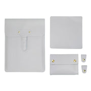 S177 3 In 1 Leather Water-resistant Laptop Liner Bags, Size: 13 inches(Light Grey)