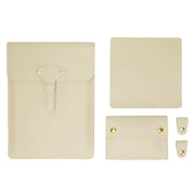 S177 3 In 1 Leather Water-resistant Laptop Liner Bags, Size: 13 inches(Apricot)