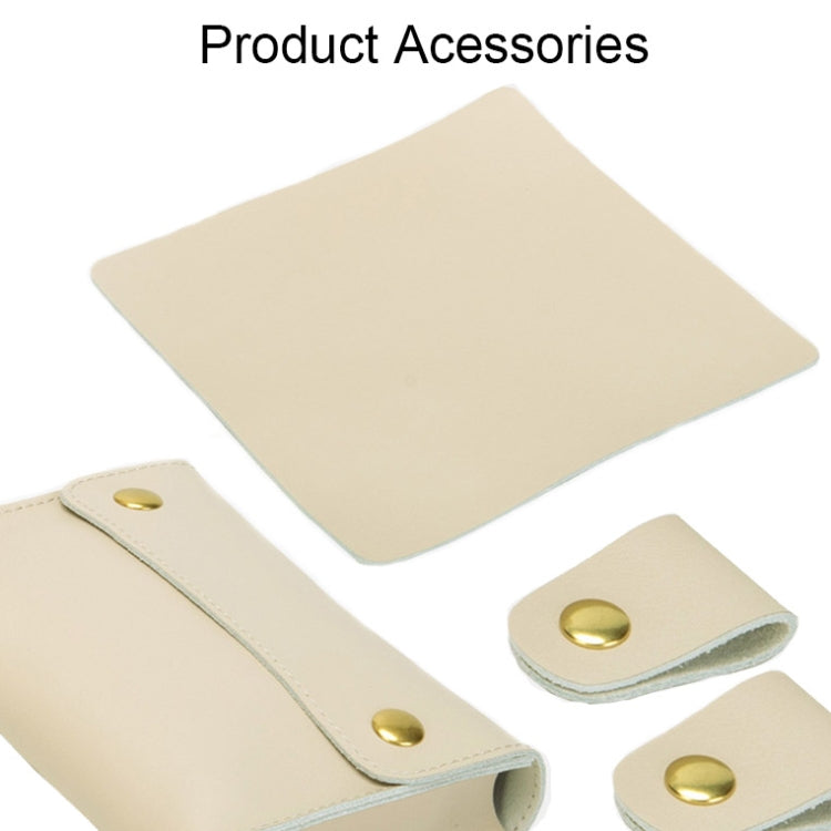 S177 3 In 1 Leather Water-resistant Laptop Liner Bags, Size: 14 inches(Light Yellow)