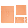 S177 3 In 1 Leather Waterproof Laptop Liner Bags, Size: 15 inches(Honeydet Oranges) - 15 inch by PMC TechLife | Online Shopping South Africa | PMC TechLife | Buy Now Pay Later Mobicred